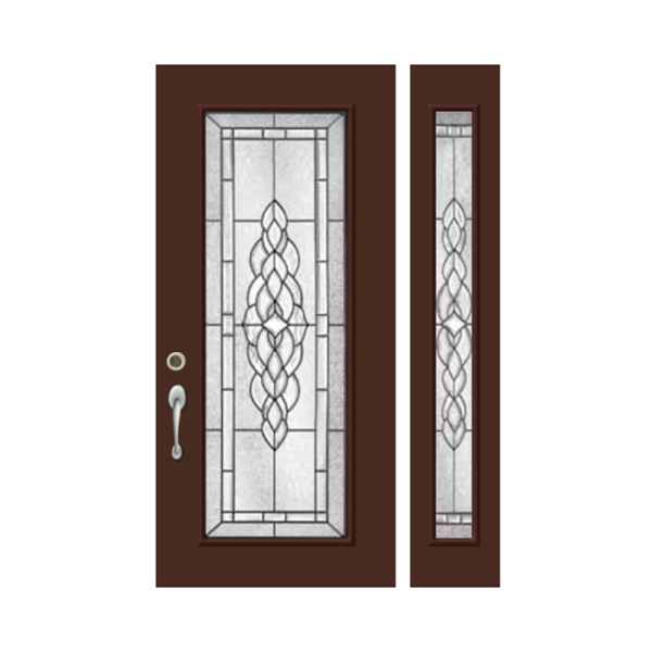 Classic Chestnut Brown Exterior Door - LA2064