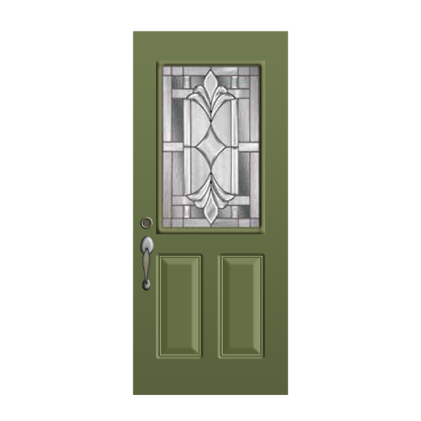 Exterior Olive Green Door - PT2236